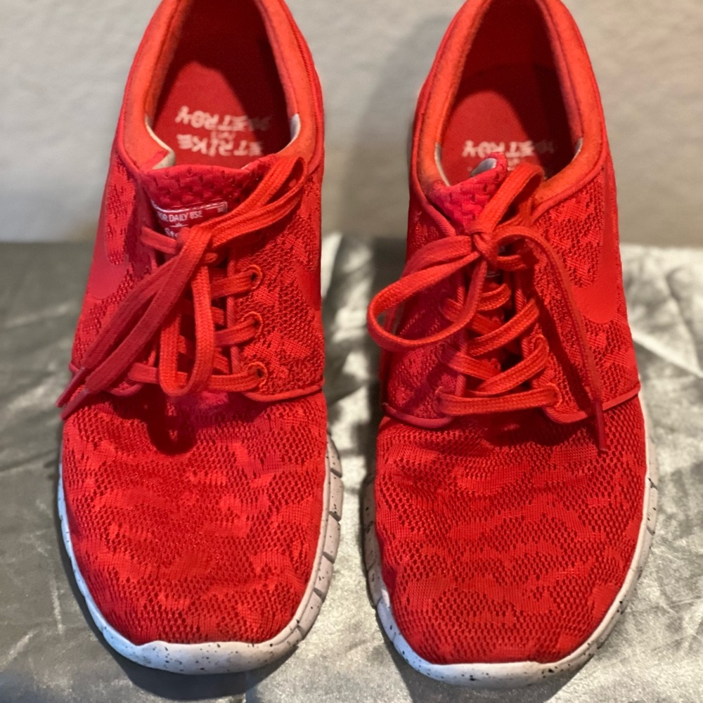 Nike Bright Red Athletic Shoes